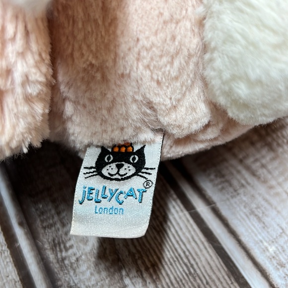 Jellycat London Bashful Blossom Floral Ears & Foot Blush Pink Plush Bunny - Picture 4 of 7